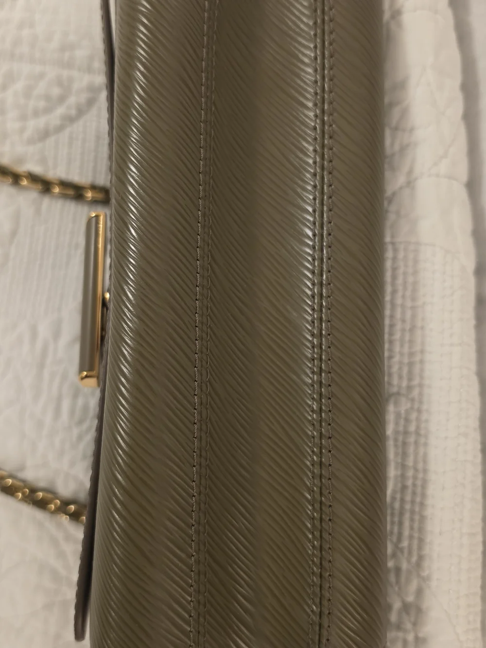 Louis Vuitton Twist Epi Mm Khaki Bag